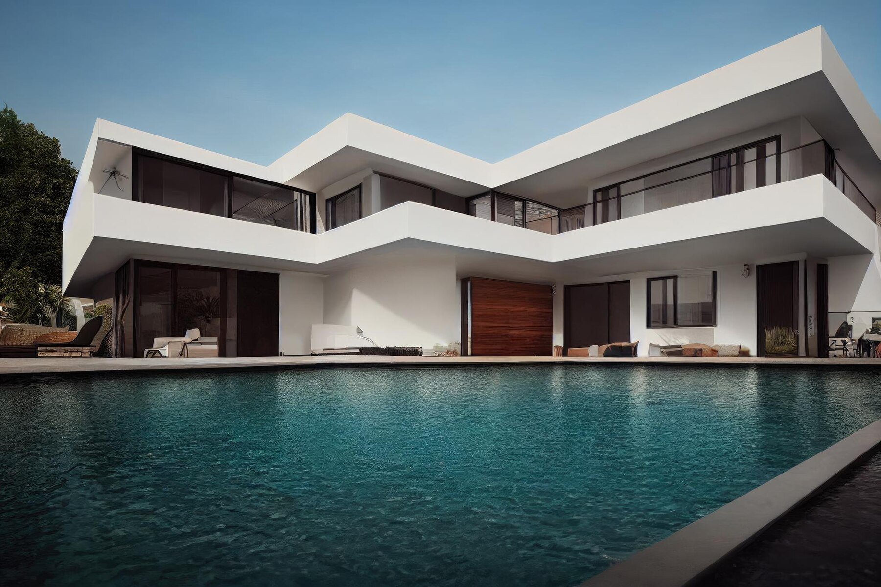 luxury pool villa spectacular contemporary design digital art real estate home house property ge 1258 150763